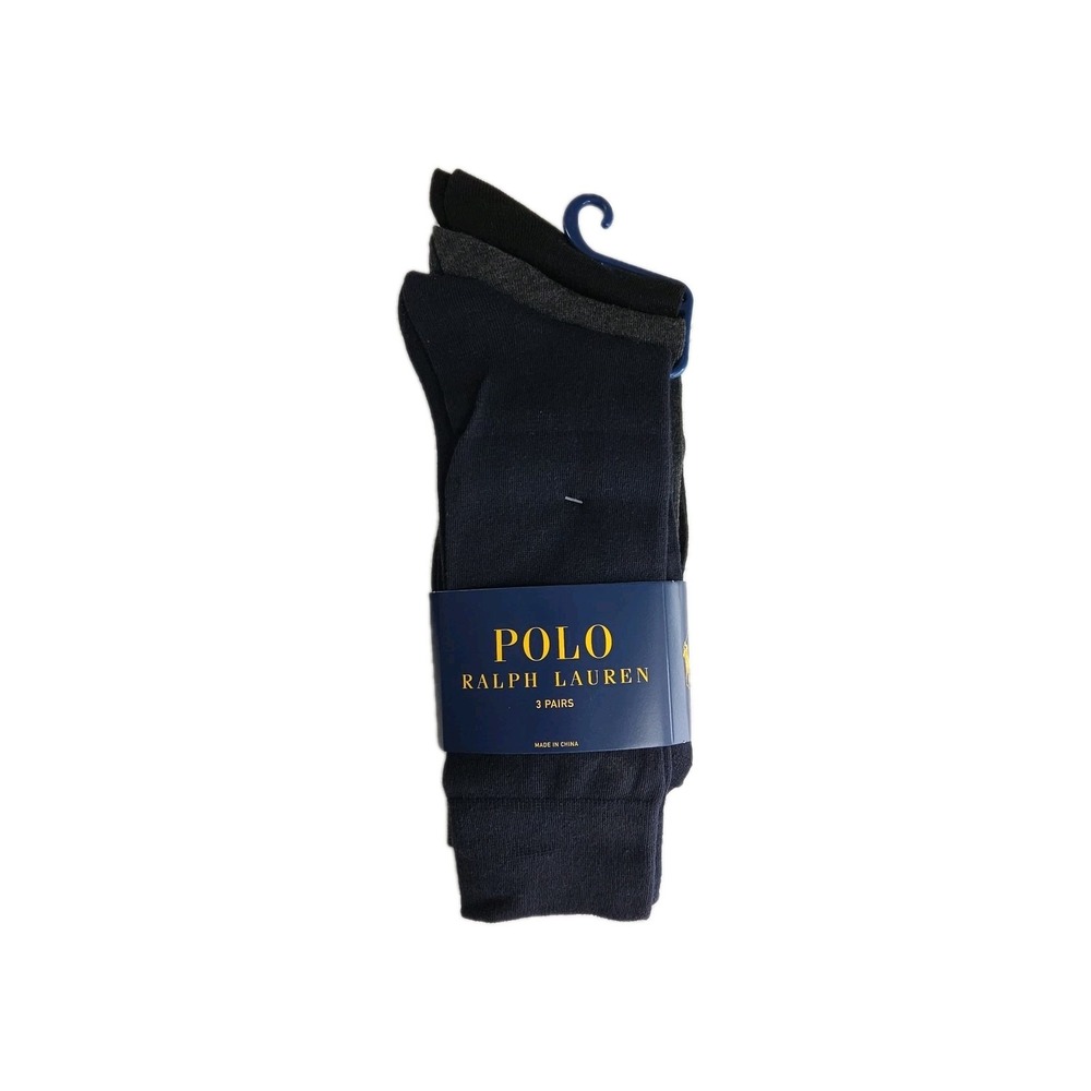 Polo Ralph Lauren Men Dress Socks Shoe Size 6 - 12.5 NAVY, GRAY, BLACK, NWT